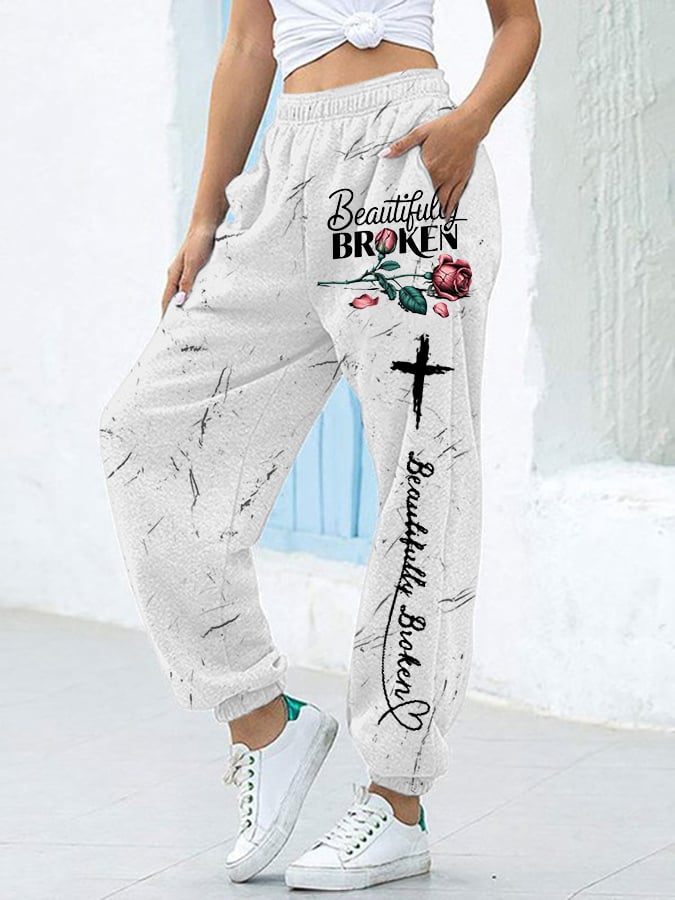 Women'S Country Music Print Casual Sweatpants