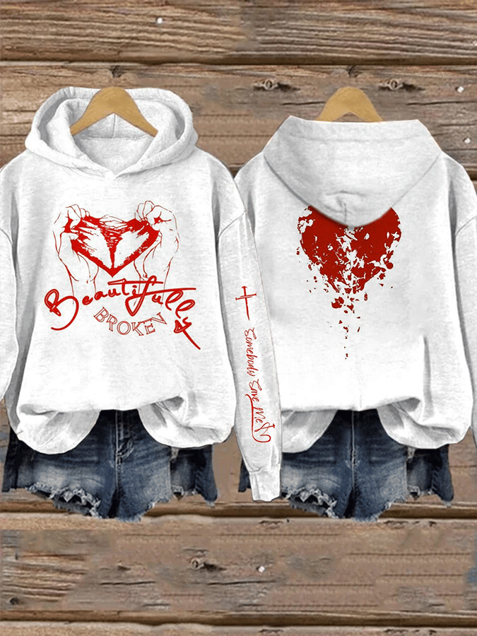 Women's Country Music Heat Transfer Hooded Sweatshirt