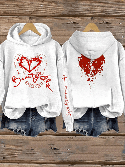 Women's Country Music Heat Transfer Hooded Sweatshirt